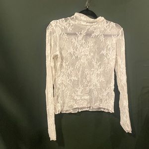 Women’s white lace top